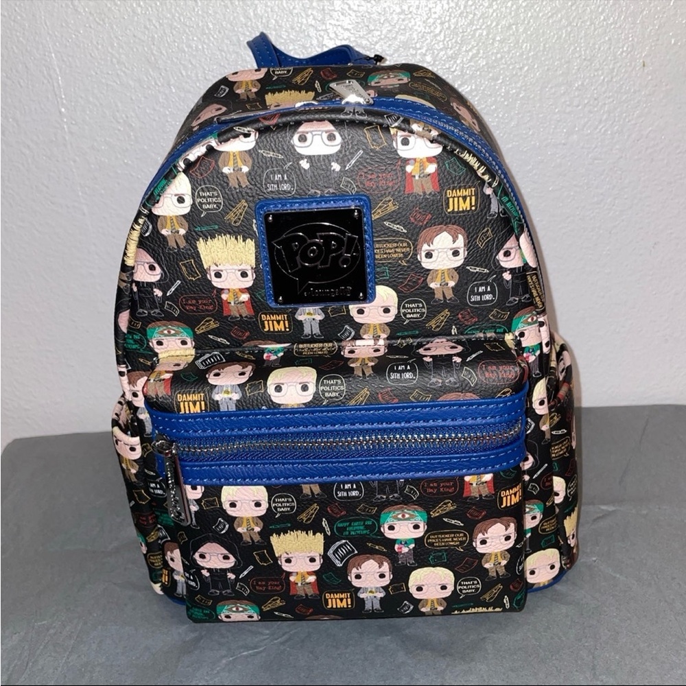 Exclusive Loungefly Funko the Office Dwight Schrute Quotes Mini Backpack
